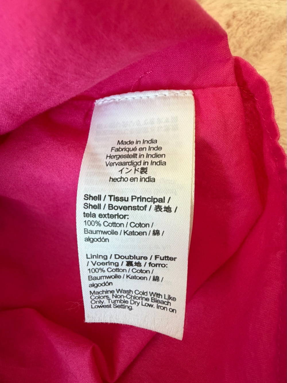 Crewcuts Girls Hot Pink Eyelet Flutter Sleeve Dress - Picture 9 of 9
